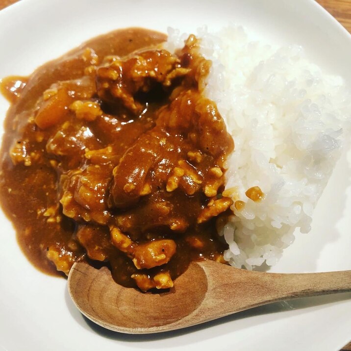 たっぷりココナッツミルクの鶏ひき肉カレー
